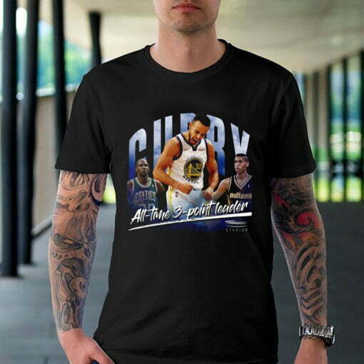 Stephen Curry 3 Point Leader Shirt Golden State Warriors NBA T-shirt