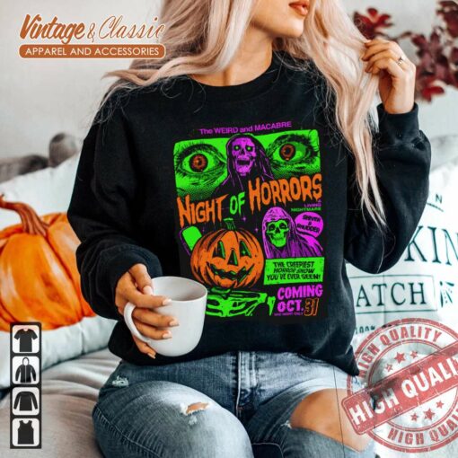 Vintage Halloween Costume – Night Of Horrors Shirt