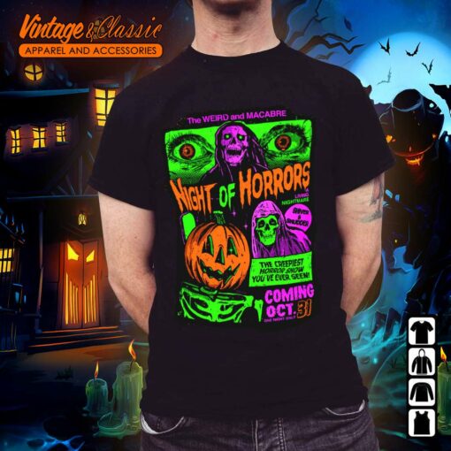 Vintage Halloween Costume – Night Of Horrors Shirt