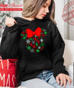 Christmas Minnie Mouse Snowflake Hoodie