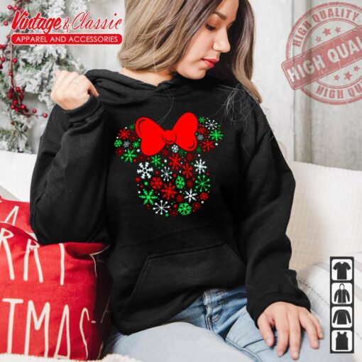 Disney Christmas Minnie Mouse Snowflake Shirt