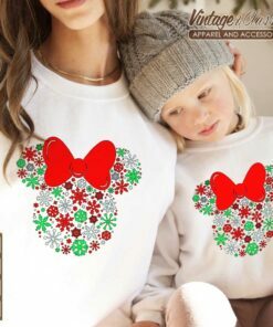 Christmas Minnie Mouse Snowflake Shirt