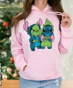 Grinch and Stitch Disney Christmas Hoodie