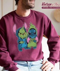 Grinch and Stitch Disney Christmas Sweatshirt