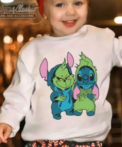 Grinch and Stitch Disney Christmas Youth Shirt