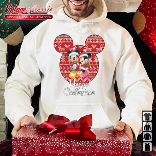 Mickey And Minnie Mouse Disney Christmas Shirt
