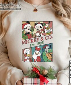 Mouse and Co Christmas EST 1928 Mickey and Friends Santa Christmas Sweatshirt