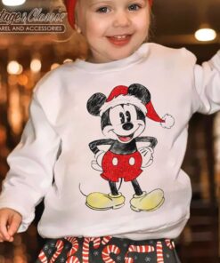 Santa Mickey Mouse Christmas youth shirt