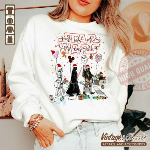 Star Wars Abbey Road Walking Christmas Shirt