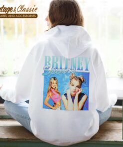 Vintage 90s Britney Spears Shirt Princess of Pop Unisex Hoodie back