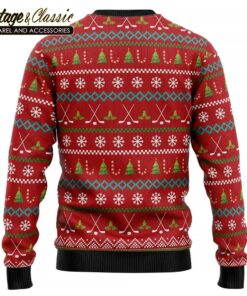 All I Want For Christmas Is Hockey Ugly Christmas Sweater Xmas Sweater back