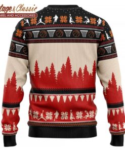 All I Want For Christmas Is More Time For Basketball Ugly Christmas Sweater back