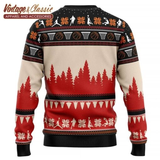 Basketball Ugly Christmas Sweater, All I Want For Christmas Is More Time For Basketball