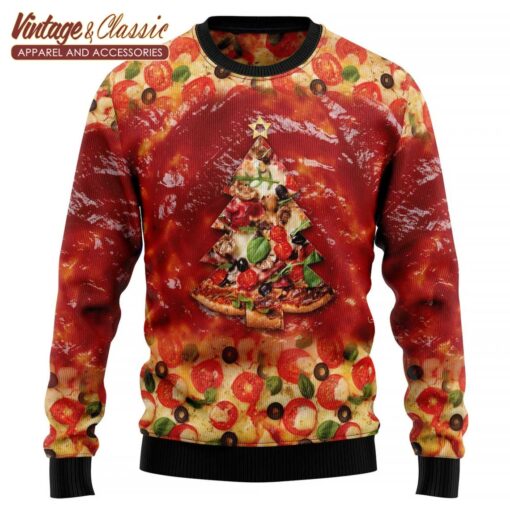 All I Want for Christmas is Pizza Ugly Sweater, Christmas Sweater