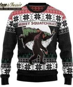 Amazing Bigfoot Ugly Christmas Sweater Xmas Sweatshirt front