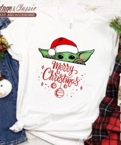 Baby Yoda Christmas Shirt Disney Christmas TShirt