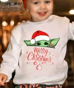 Baby Yoda Christmas Shirt Disney Christmas Youth Shirt