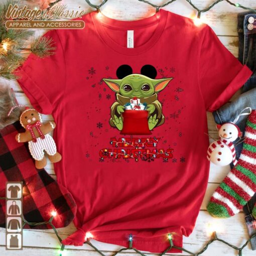Baby Yoda Christmas, Star Wars Christmas Tee