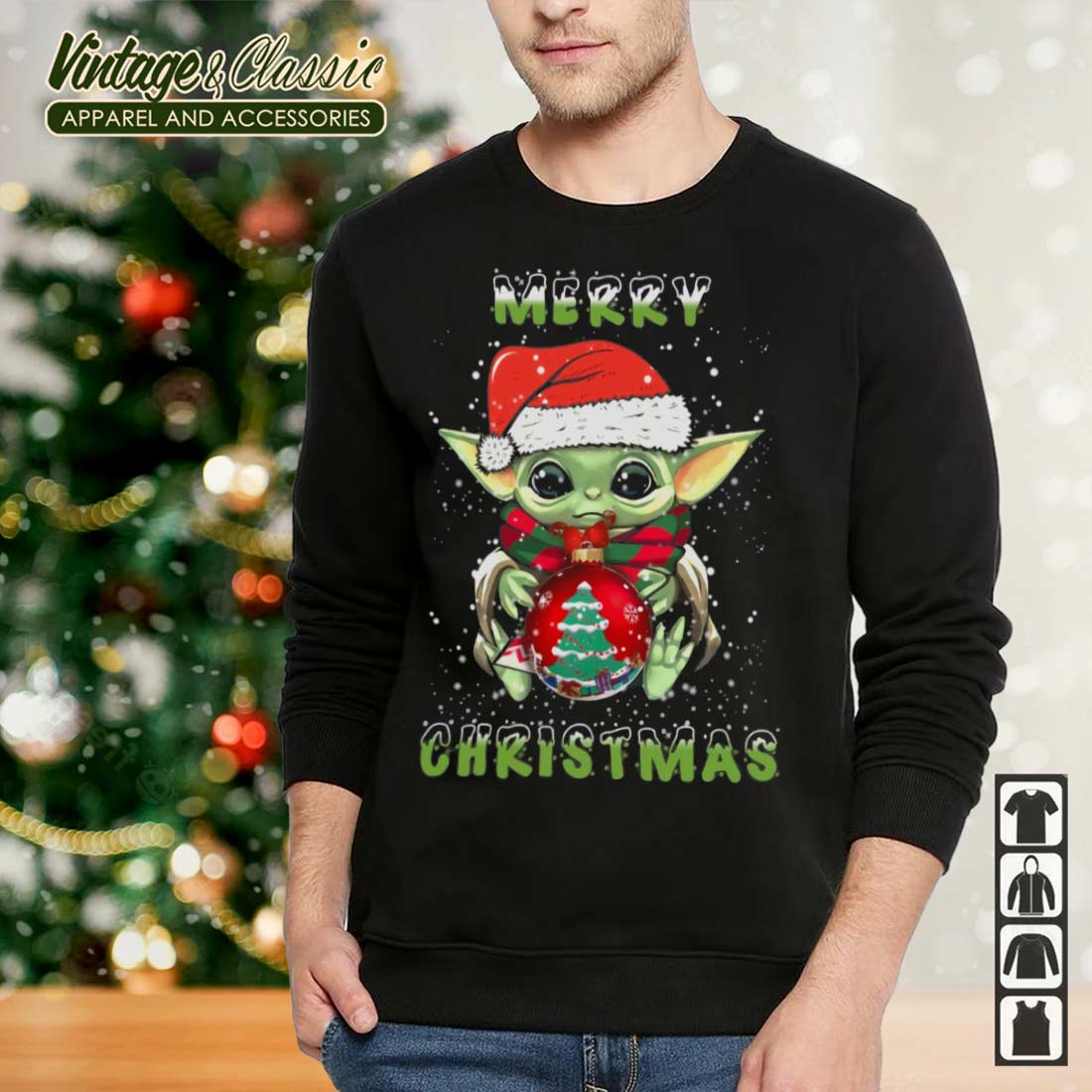 Tot stand brengen Worden afstuderen Baby Yoda Santa Christmas Shirt, Star Wars Christmas - High-Quality Printed  Brand