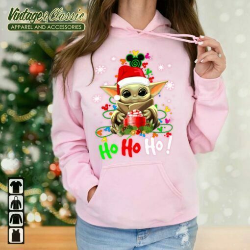 Baby Yoda Star Wars Ho Ho Ho Christmas Shirt