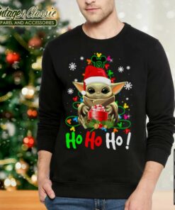 Baby Yoda Star Wars Ho Ho Ho Christmas Sweatshirt