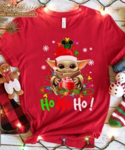 Baby Yoda Star Wars Ho Ho Ho Christmas T Shirt