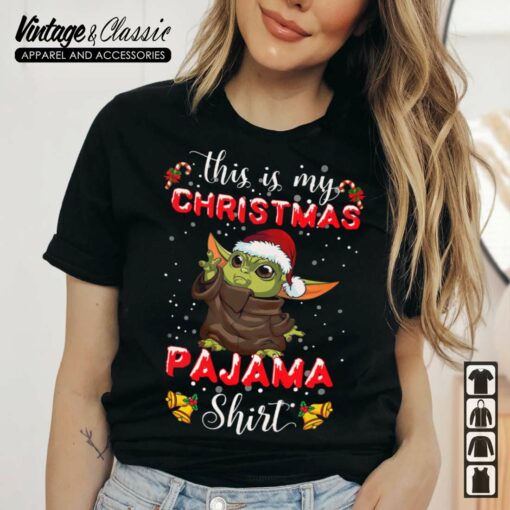 Baby Yoda Christmas This Is My Christmas Pajama Shirt