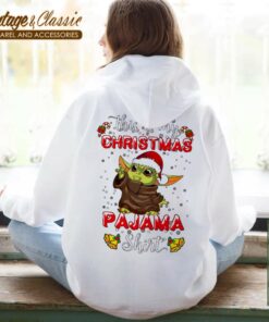Baby Yoda This Is My Christmas Pajama WhiteHoodie