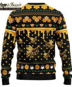 Bee Merry Ugly Christmas Sweater Xmas Sweatshirt