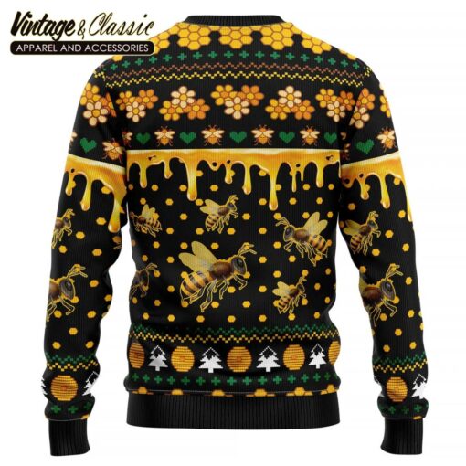 Bee Merry Ugly Christmas Sweater, Xmas Sweatshirt