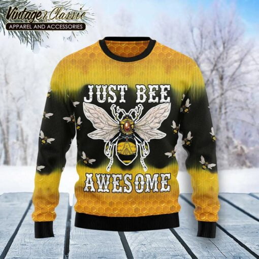 Bee Tie Dye Ugly Sweater, Christmas Sweater
