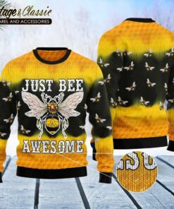 Bee Tie Dye Ugly Christmas Sweater back