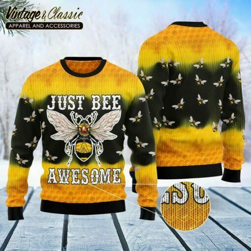 Bee Tie Dye Ugly Sweater, Christmas Sweater