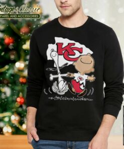 Charlie Brown Snoopy Kansas City Chiefs Sweatshirt