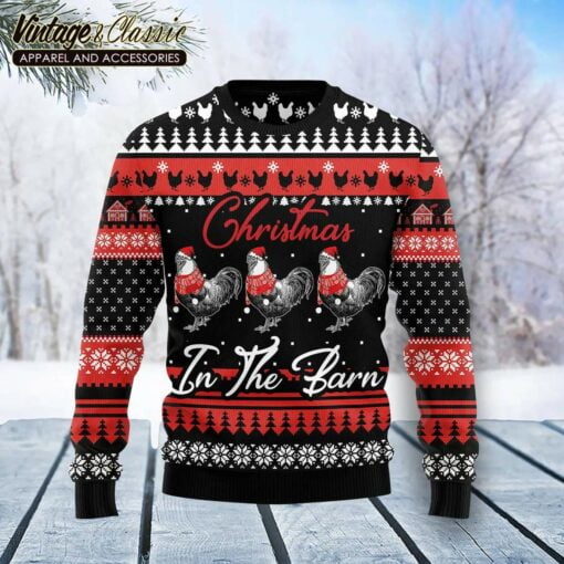 Chicken Farm Ugly Christmas Sweater