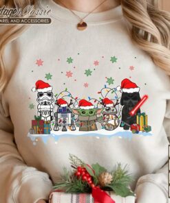 Darth Vader Stormtrooper Christmas Light Shirt Star Wars Christmas Shirt Sweatshirt