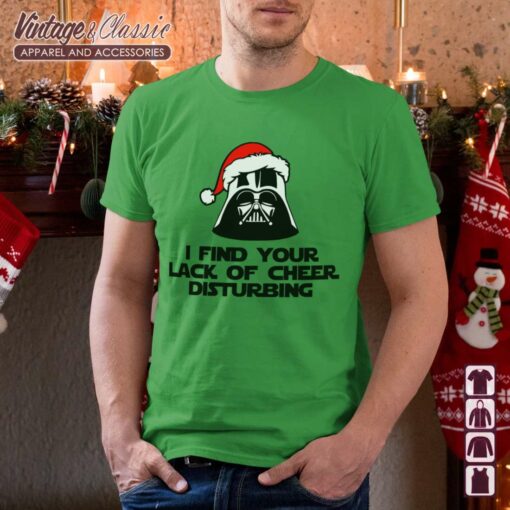 Darth Vader Stormtrooper Christmas Shirt, I Find Your Lack Of Cheer Disturbing