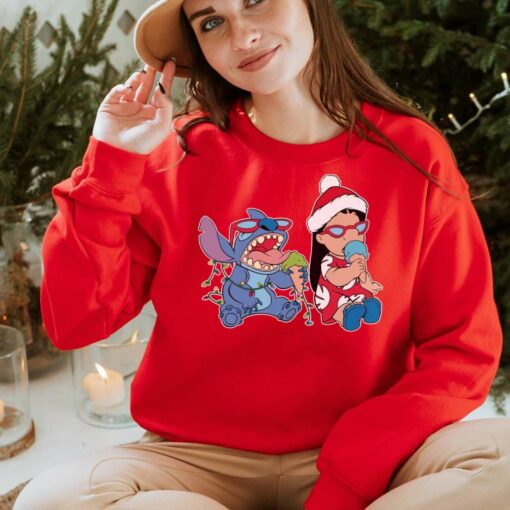 Disney Lilo and Stitch Ice Cream Christmas Shirt