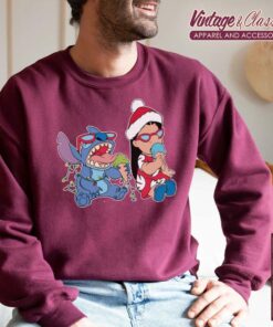 Disney Lilo and Stitch Ice Cream Christmas Sweatshirt