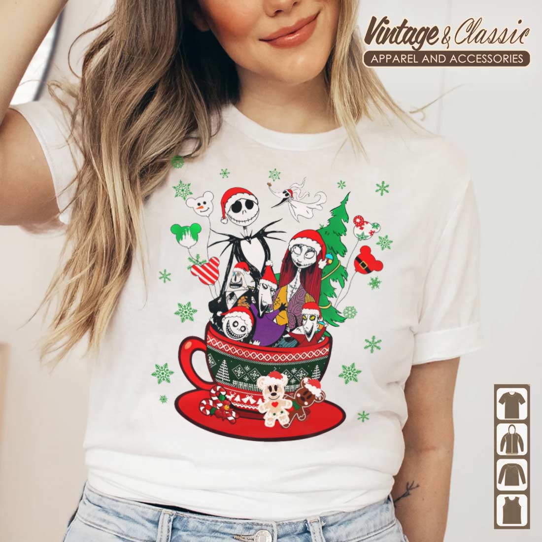 Stitch And Friends Tv Show Disney Christmas Shirt - Vintagenclassic Tee