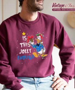 Donald Duck Christmas Lights Shirt Is This Jolly Enough Donald Duck Christmas Lights Shirt Is This Jolly Enough Sweatshirt