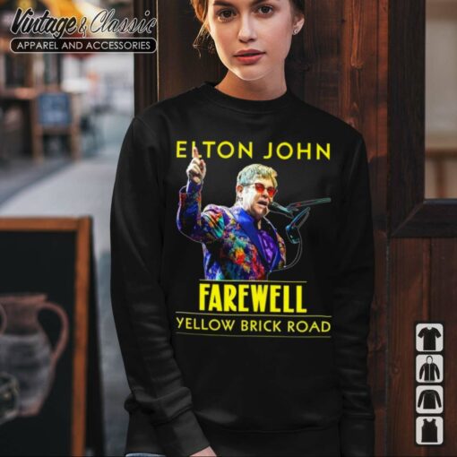Eton John Farewell Concert Tour 2022 T-shirt, The Final Tour Yellow Brick Road