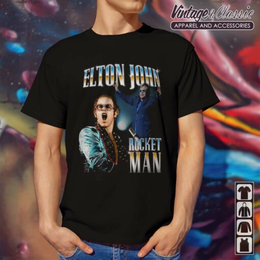 Elton John T-Shirt, Elton John Rocket Man ,Gift For Elton John Fans