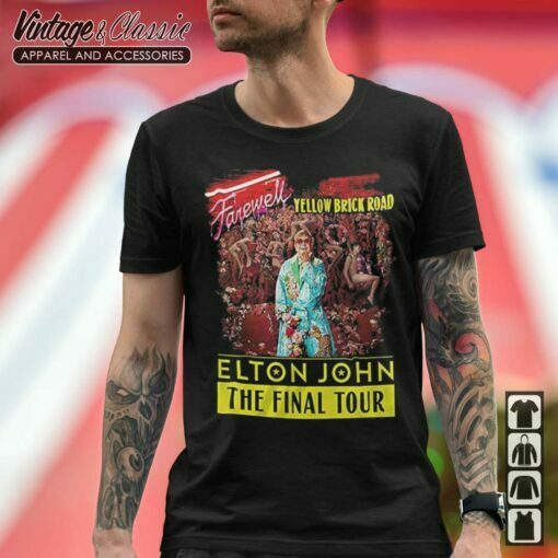Elton John The Final Tour 2022 T-Shirt, Farewell Yellow Brick Road