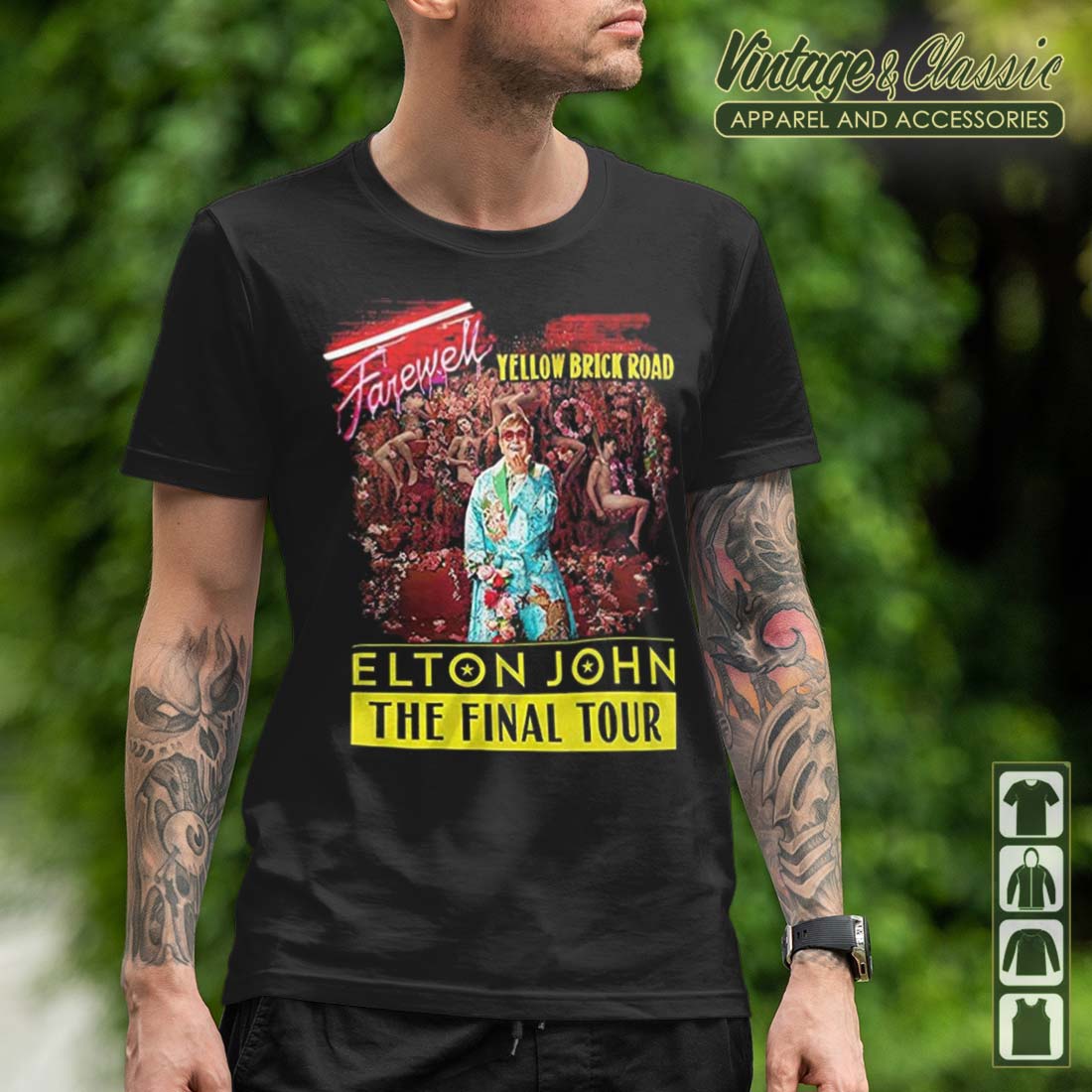 Elton John Farewell Tour Yellow Brick Road Tshirt - Peanutstee