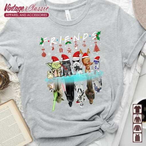 Friends Baby Yoda Christmas Shirt
