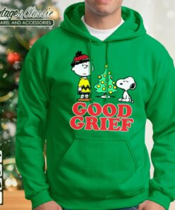 Good Grief Charlie Brown Snoopy Christmas Tree Hoodie