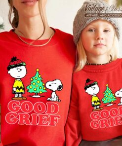 Good Grief Charlie Brown Snoopy Christmas Tree Sweatshirt