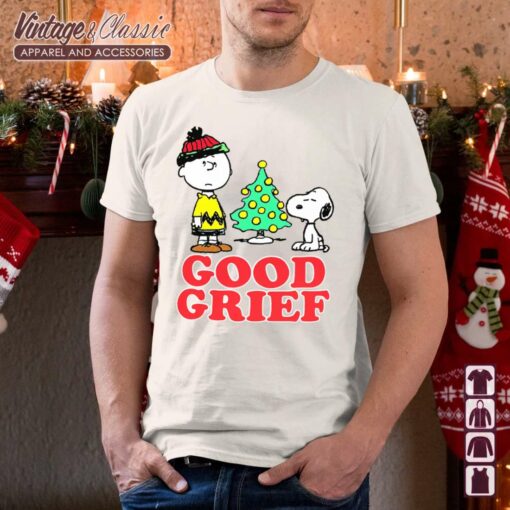 Good Grief Charlie Brown Snoopy Christmas Tree Shirt
