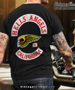 Hells Angels Mc California Biker Motorcycle Tshirt